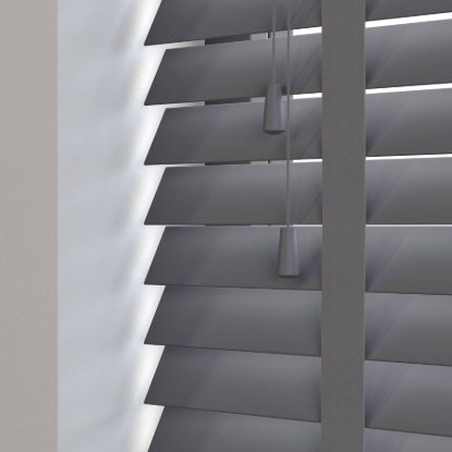 50 mm Ahşap Jaluzi Perde Kurdeleli (SJ 1005) resmi